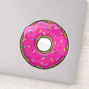 Pink Doughnut, Doughnut, Icing, Sprinkles, Frostin