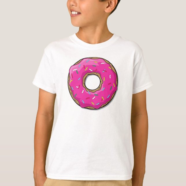 Pink Doughnut, Doughnut, Icing, Sprinkles, Frostin T-Shirt (Front)