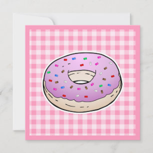 Pink Doughnut Mothers Day Card