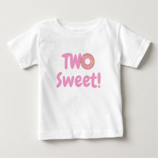Pink Doughnut Two Sweet 2nd Birthday Baby T-Shirt