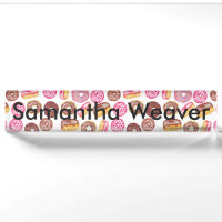 Pink Doughnut Typography and Watercolor Cute