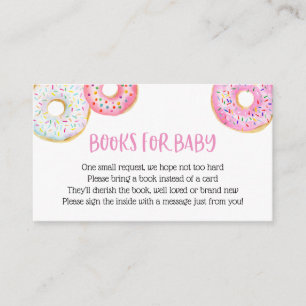 Pink Doughnuts Books for Baby insert card