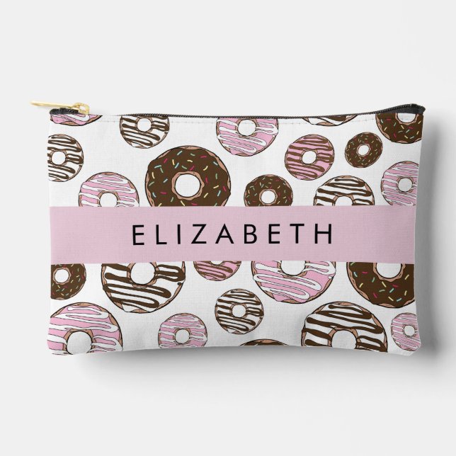 Pink Doughnuts, Brown Doughnuts, Sprinkles, Your N Accessory Pouch (Front)
