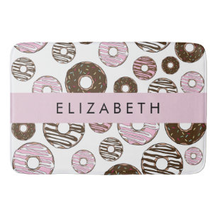 Pink Doughnuts, Brown Doughnuts, Sprinkles, Your N Bath Mat