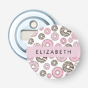 Pink Doughnuts, White Doughnuts, Sprinkles, Your N Bottle Opener