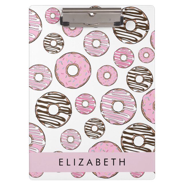 Pink Doughnuts, White Doughnuts, Sprinkles, Your N Clipboard (Front)