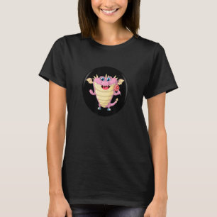 Pink Dragon And Her Lollipop Candy First Day Of S T-Shirt