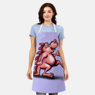 Pink Dragon Apron