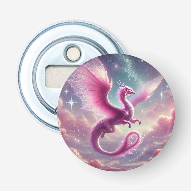 Pink Dragon Bottle Opener (Front)
