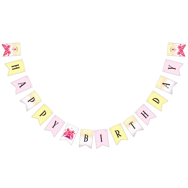 Pink dragon bunting  (All)