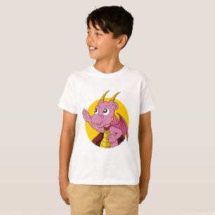 Pink dragon  cartoon T-Shirt
