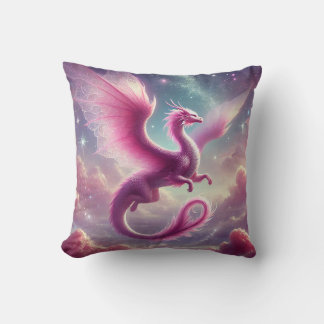 Pink Dragon Cushion