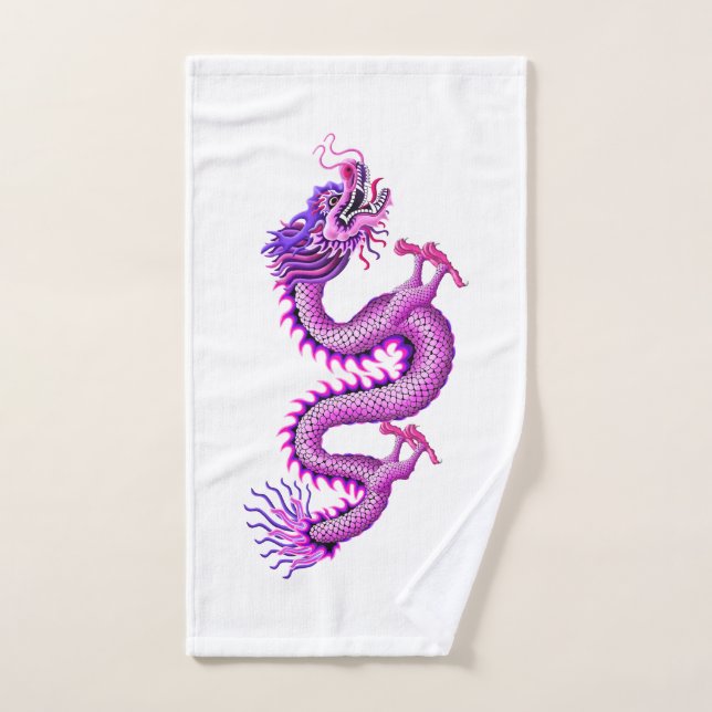 Pink dragon for dragon Boating Towel (Hand Towel)
