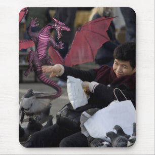 Pink Dragon In Venice Italy Mouse Mat