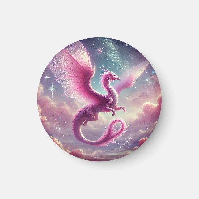 Pink Dragon Magnet (Front)