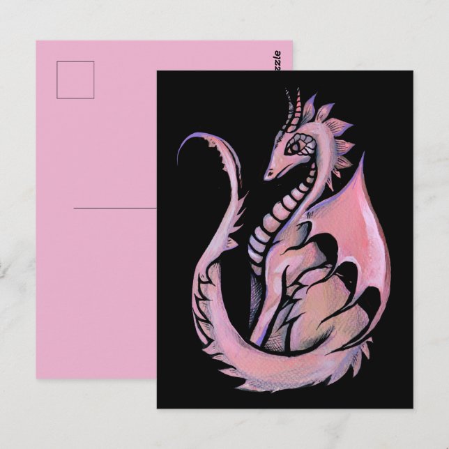 Pink Dragon                                        Postcard (Front/Back)