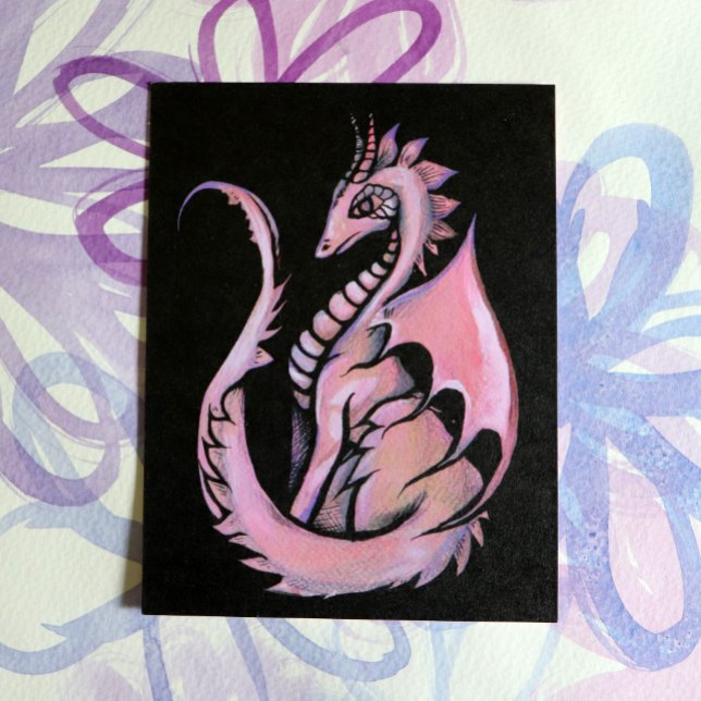 Pink Dragon                                        Postcard (Creator Uploaded)