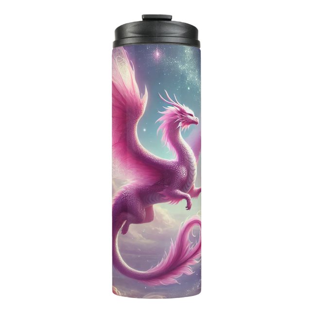 Pink Dragon Thermal Tumbler (Front)