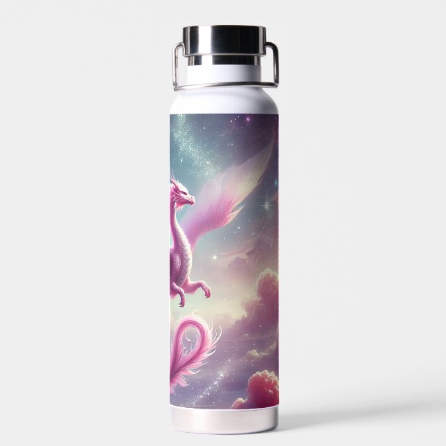 Pink Dragon Water Bottle (Back)