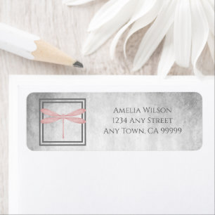 Pink Dragonfly Return Address Label