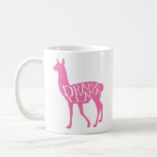 Pink Drama Llama Coffee Mug