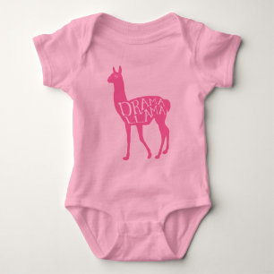 Pink Drama Llama T-Shirt Baby Bodysuit