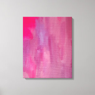 Pink Dream Abstract Art Canvas Print
