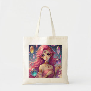 Pink Dream Enlightenment Crystal Tote Bag