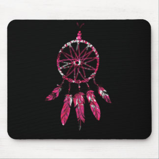 Pink Dreamcatcher Feathers Native American Indian Mouse Mat