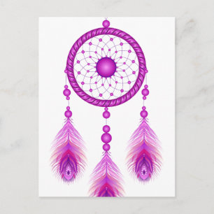Pink Dreamcatcher Postcard