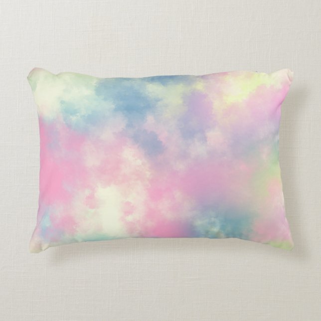 Pink Dreams Girly Cotton Candy Pillows (Front)