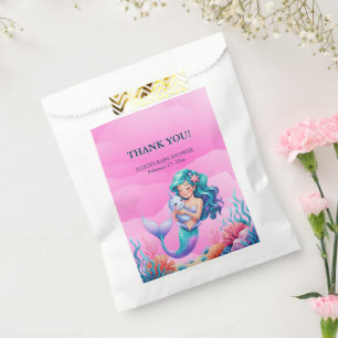 Pink Dreamy Mermaid Under the Sea Baby Shower Favour Bags