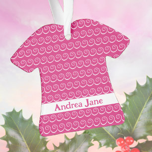 Pink Dress Baby's First Christmas Ornament