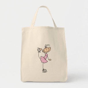 Pink Dress Figure Skater T-shirts and Gifts Tote Bag