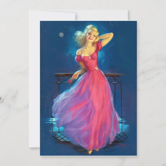 Pink Dress Pin Up (Front)