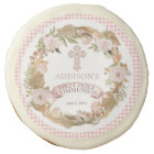 Pink Dried Floral Girl First Holy Communion