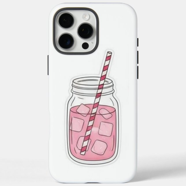 Pink Drink Mason jar Phone Case  (Back)