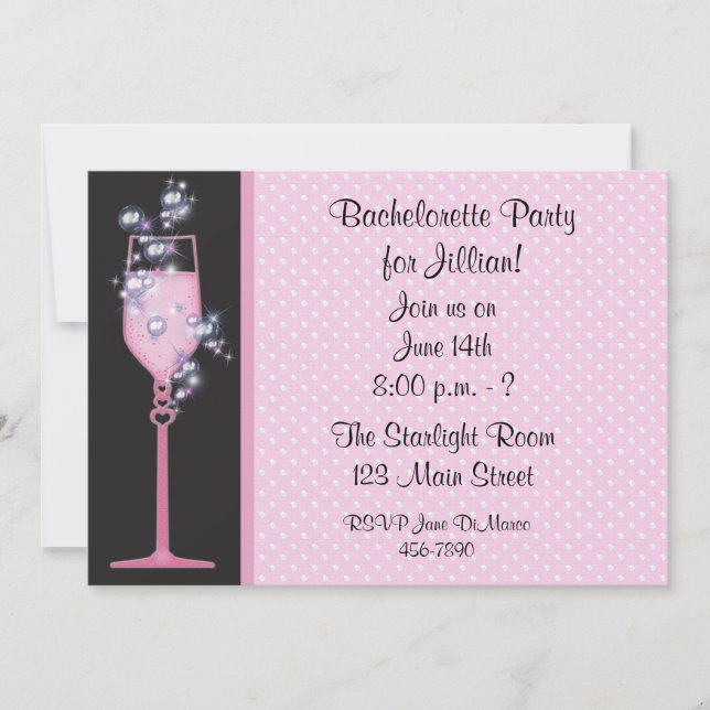Pink Drink Party Invitation (Front)