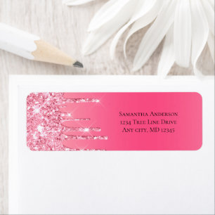 Pink Dripping Glitter Girly Trendy Chic Return 