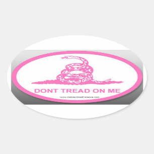 Pink DTOM Oval Sticker