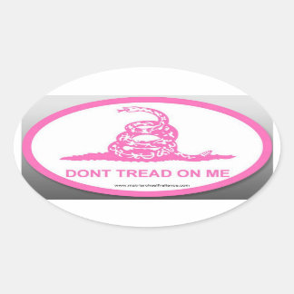 Pink DTOM Oval Sticker