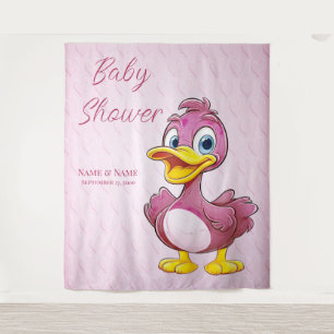 Pink Duck Backdrop Tapestry