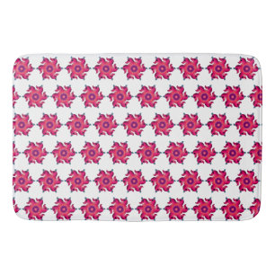Pink Duck Floral Mandala Cute Decorative Bird Bath Mat