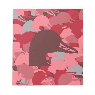 Pink Duck Head Camo Notepad