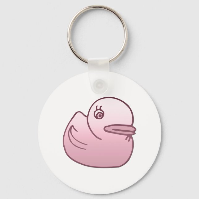 Pink Duck Key Ring (Front)