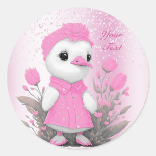 Pink Duck Sticker