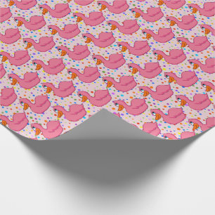 Pink Duck Wrapping Paper