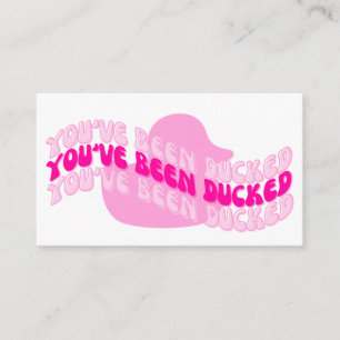 Pink Ducking Card! Business Card