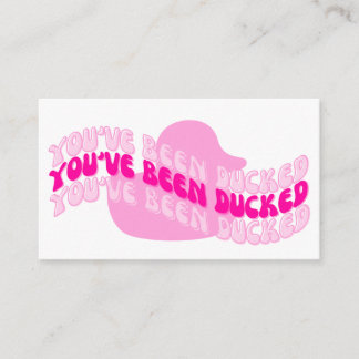 Pink Ducking Card! Business Card