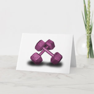 Pink Dumbbells Merchandise Card
